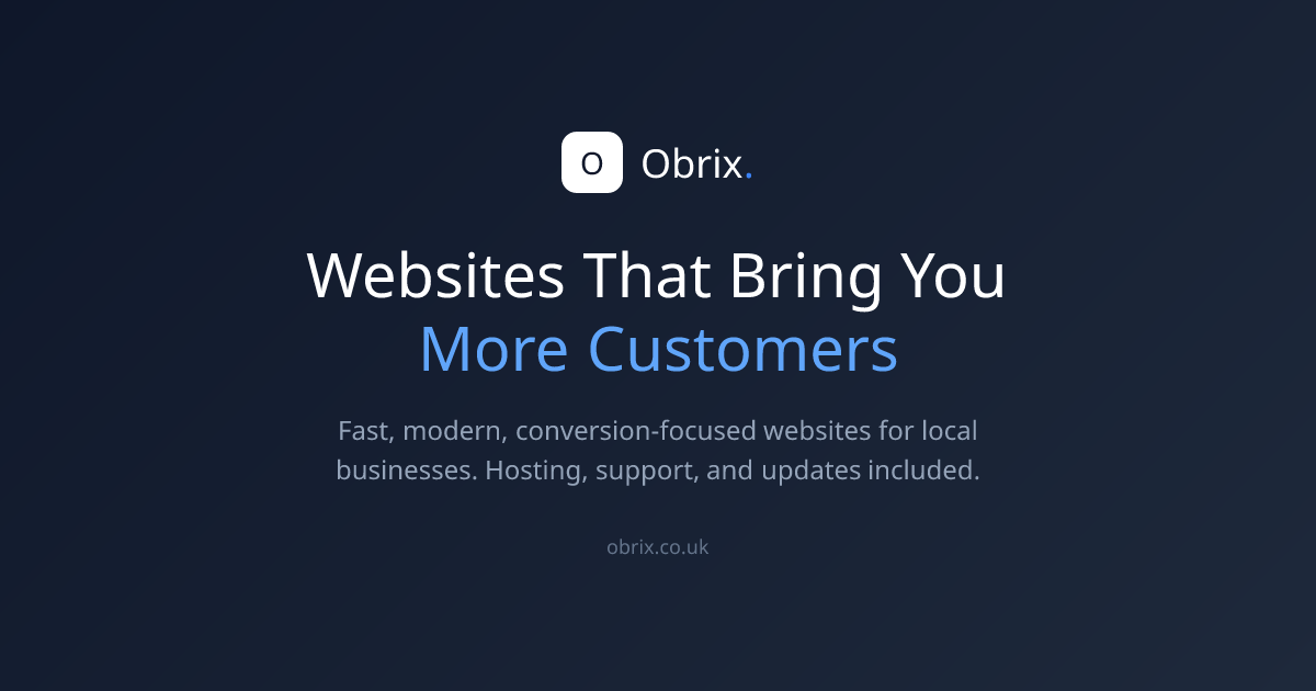 Obrix | Websites That Bring You More Customers